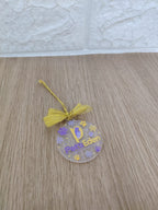 Esfera Navideña de Acrílico Personalizada 7 cm con Colgante