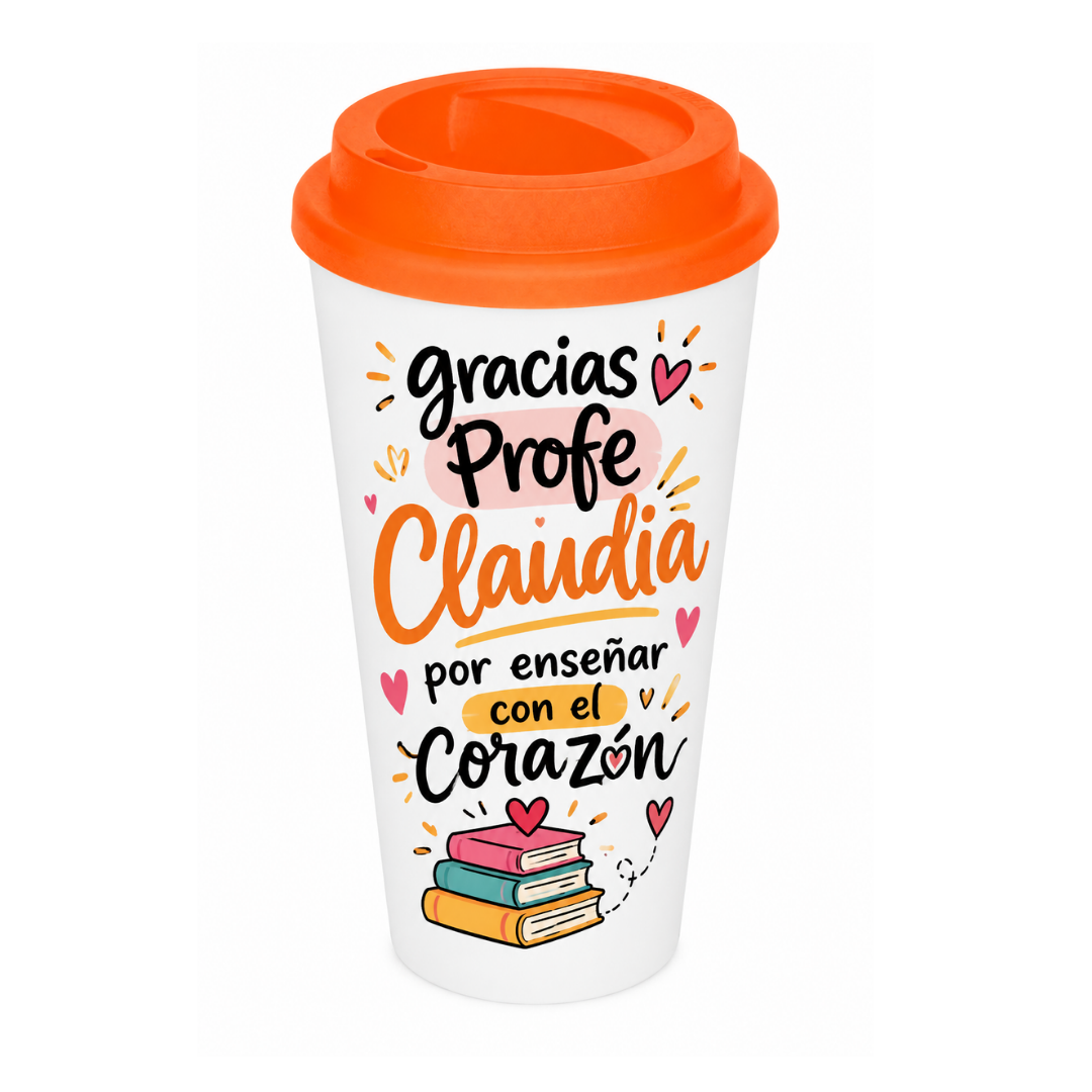 Vaso Personalizado Día del Profesor 500 ml