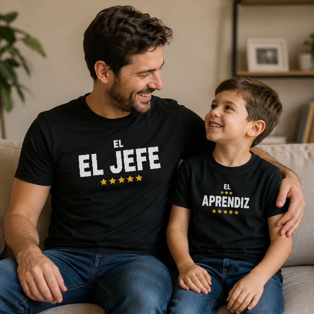 POLERA ADULTO + POLERA NIÑO ALGODÓN MATCH DÍA DEL PADRE