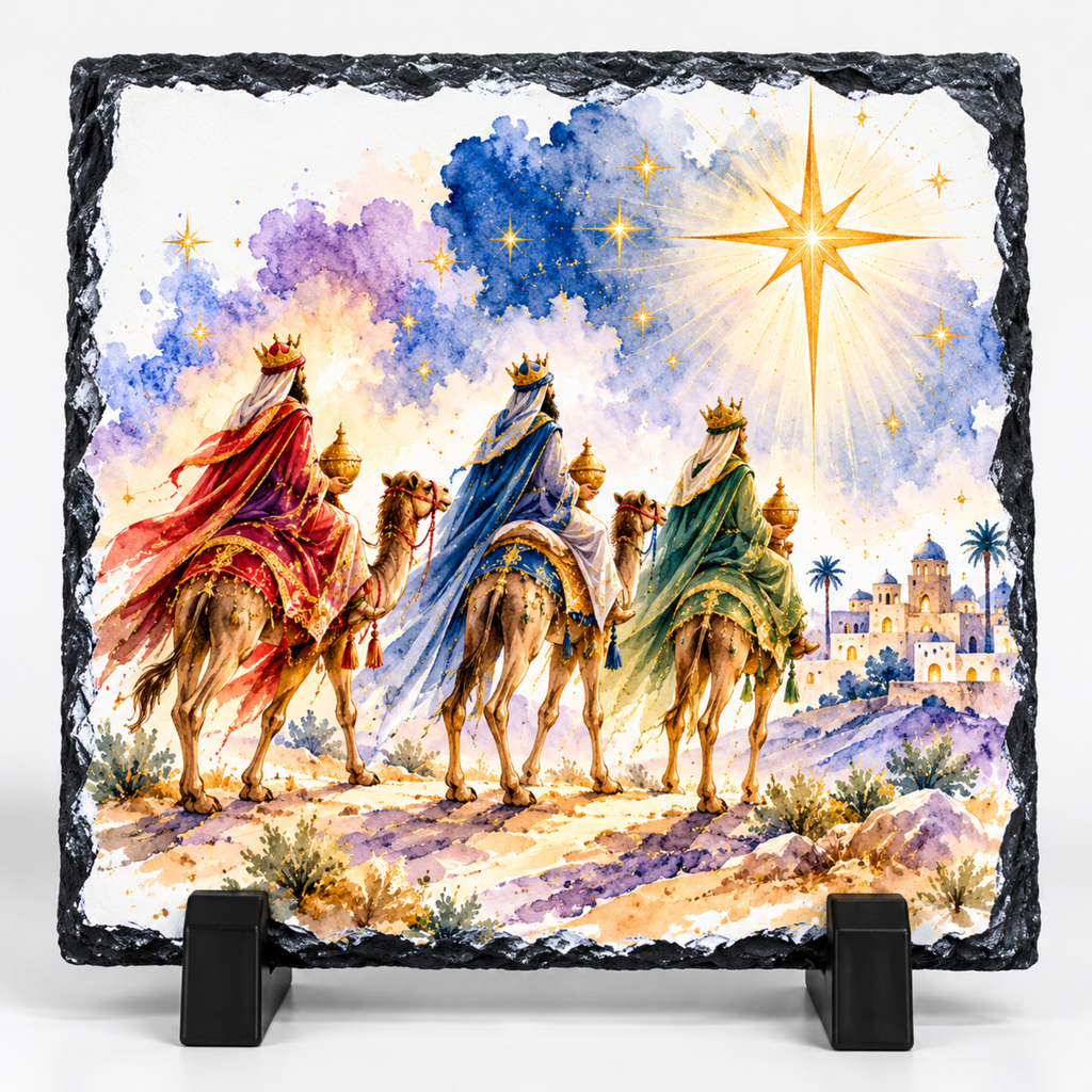 Roca Sublimada Navideña con Diseños Religiosos