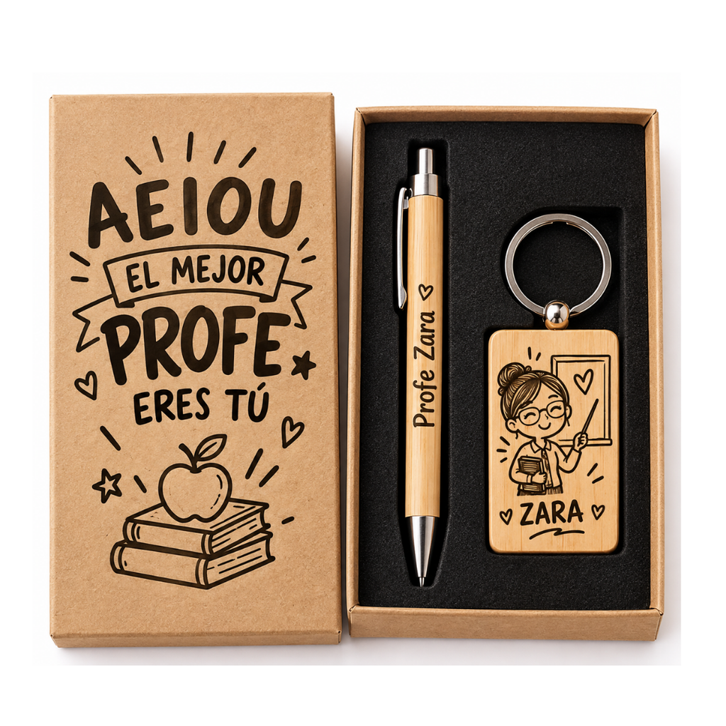 Set de Regalo Bambú Día del Profesor