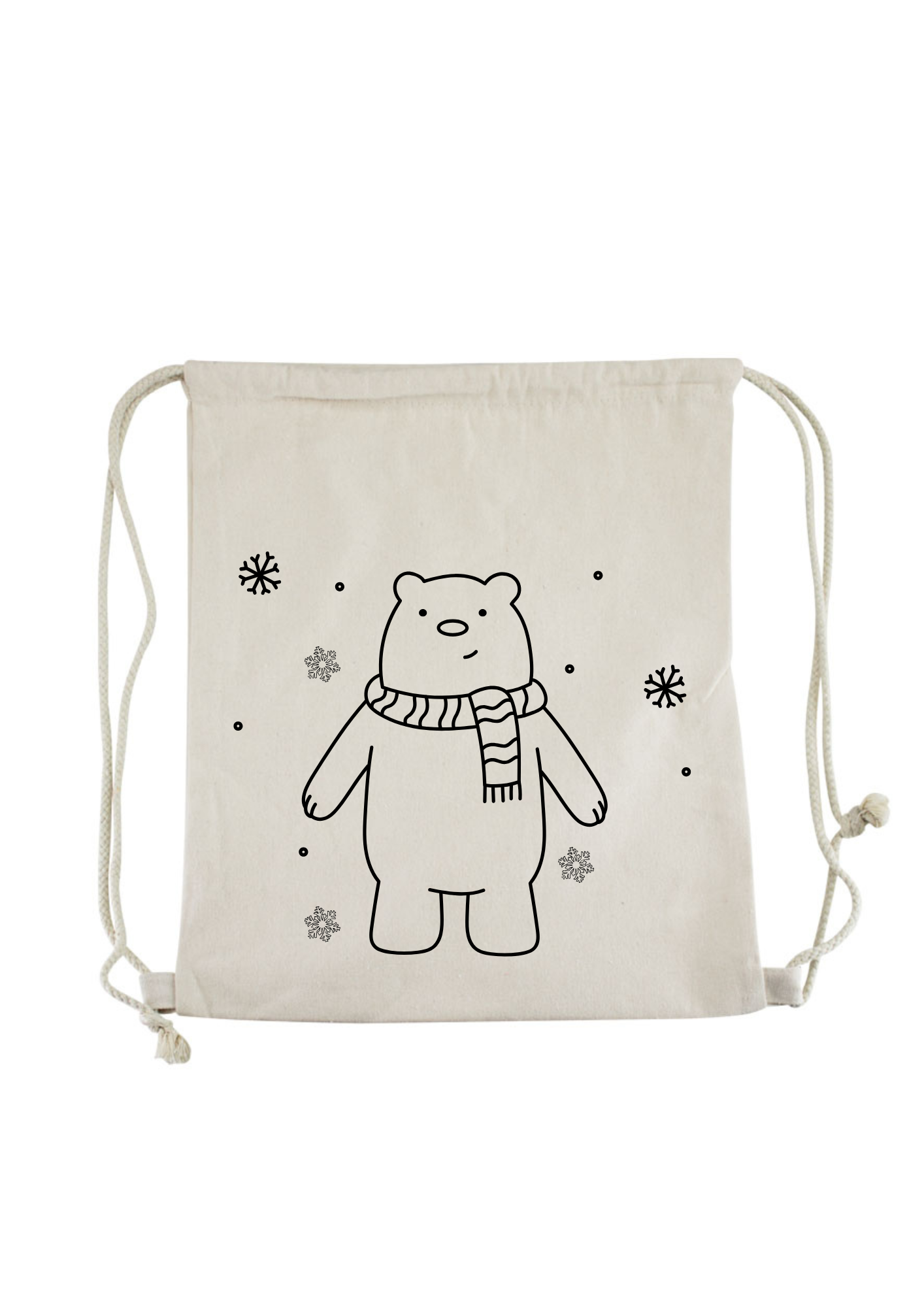 MOCHILA DE ALGODÓN PARA PINTAR O BORDAR