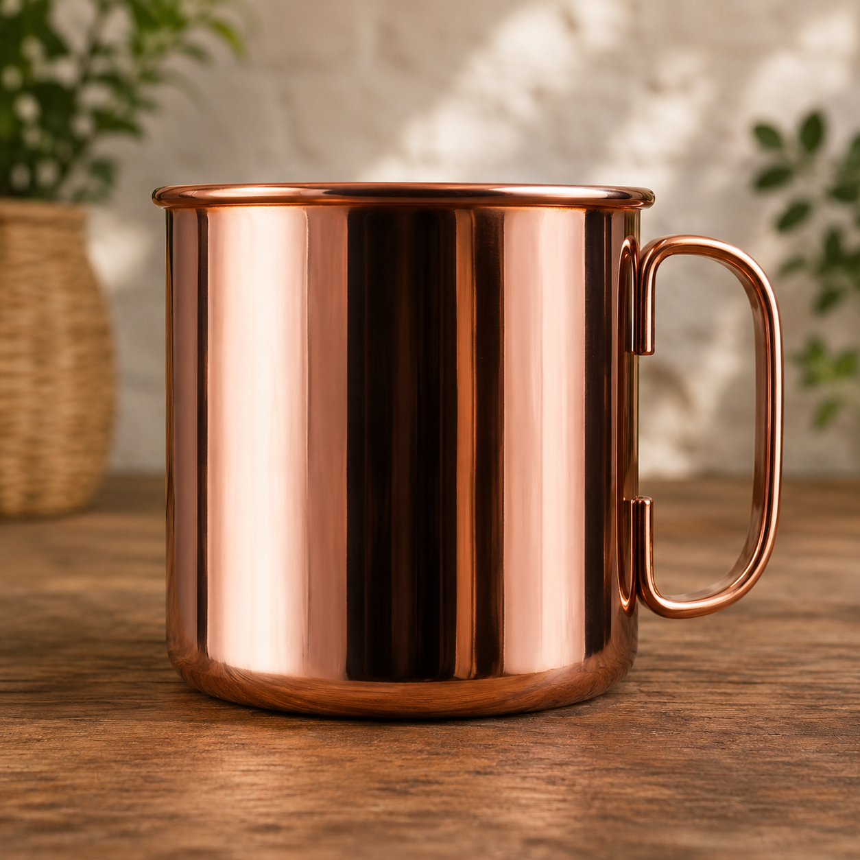 Mockup de Tazón metálico Encobrizado "COPPER" 1/2 L