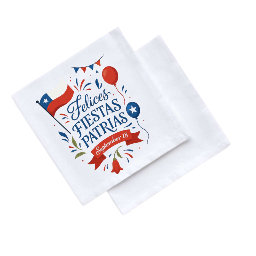 Servilleta de Tela Fiestas Patrias Chile