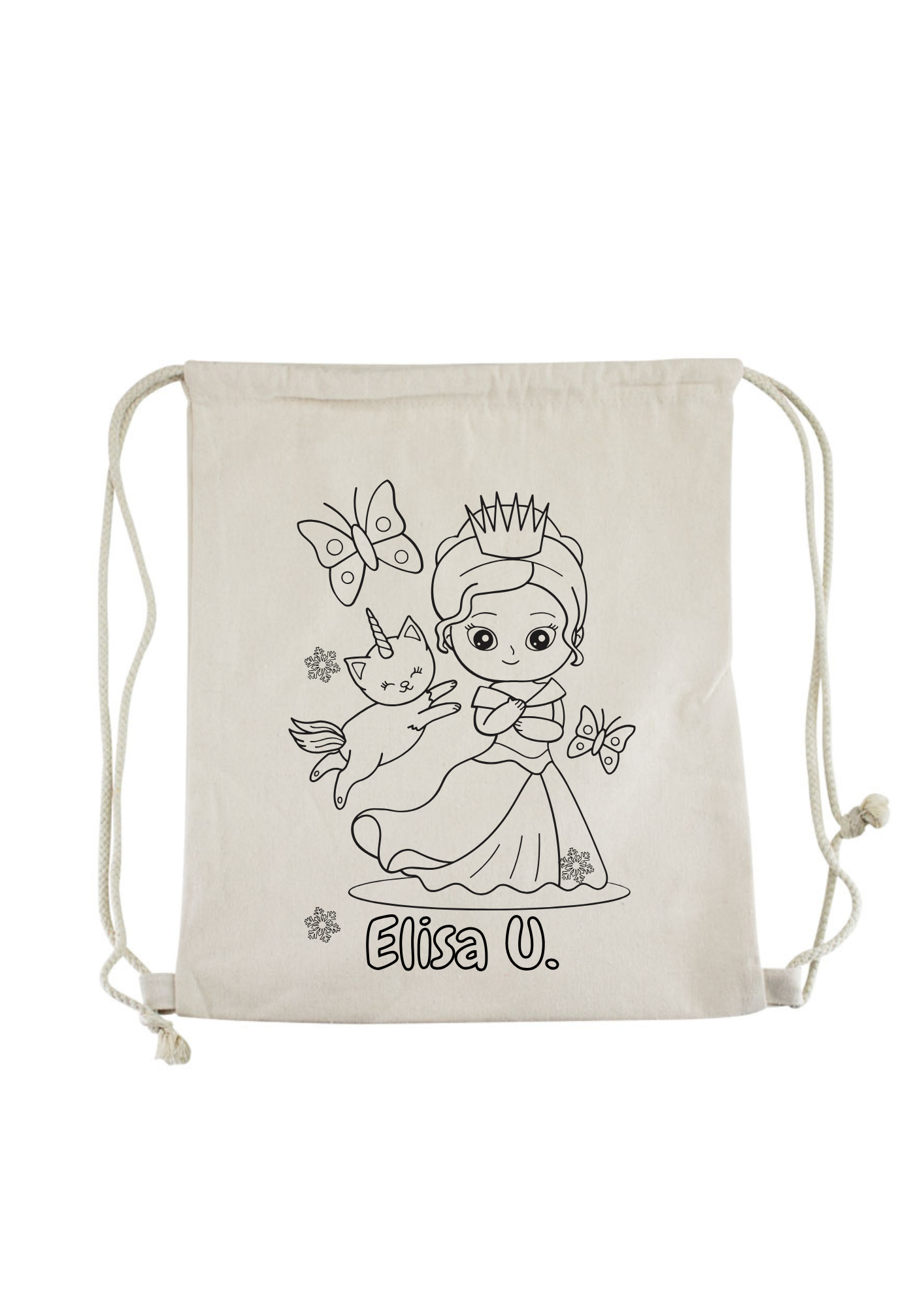 MOCHILA DE ALGODÓN PARA PINTAR O BORDAR