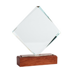 Trofeo Galvano de Madera y Cristal "Fischer"