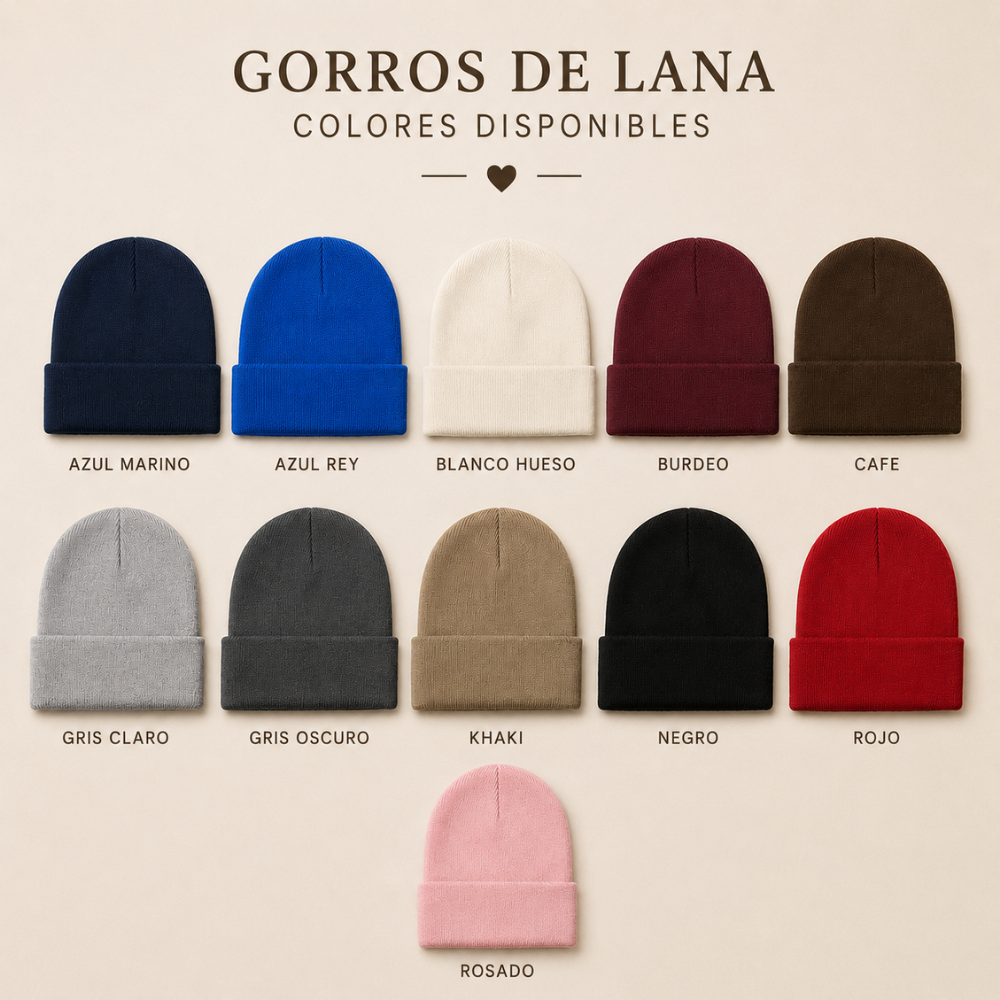 GORRO DE LANA PERSONALIZADO DÍA DEL PADRE