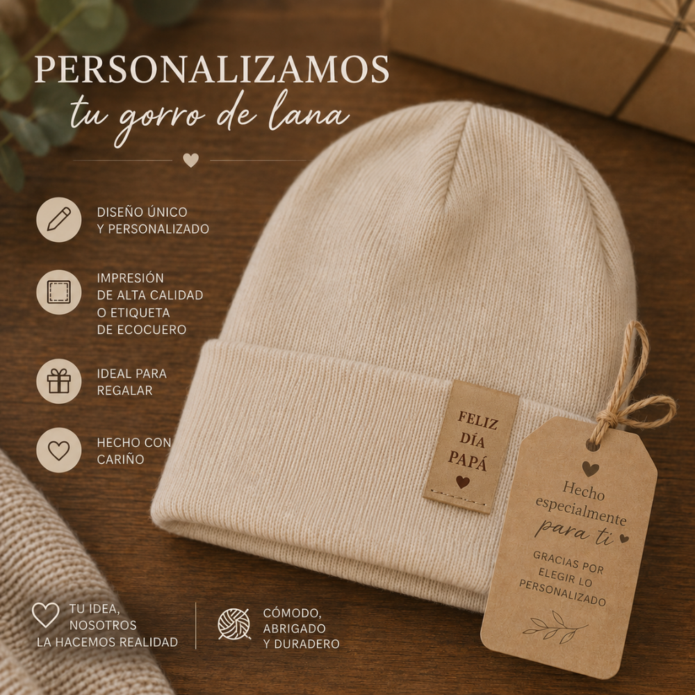 GORRO DE LANA PERSONALIZADO DÍA DEL PADRE