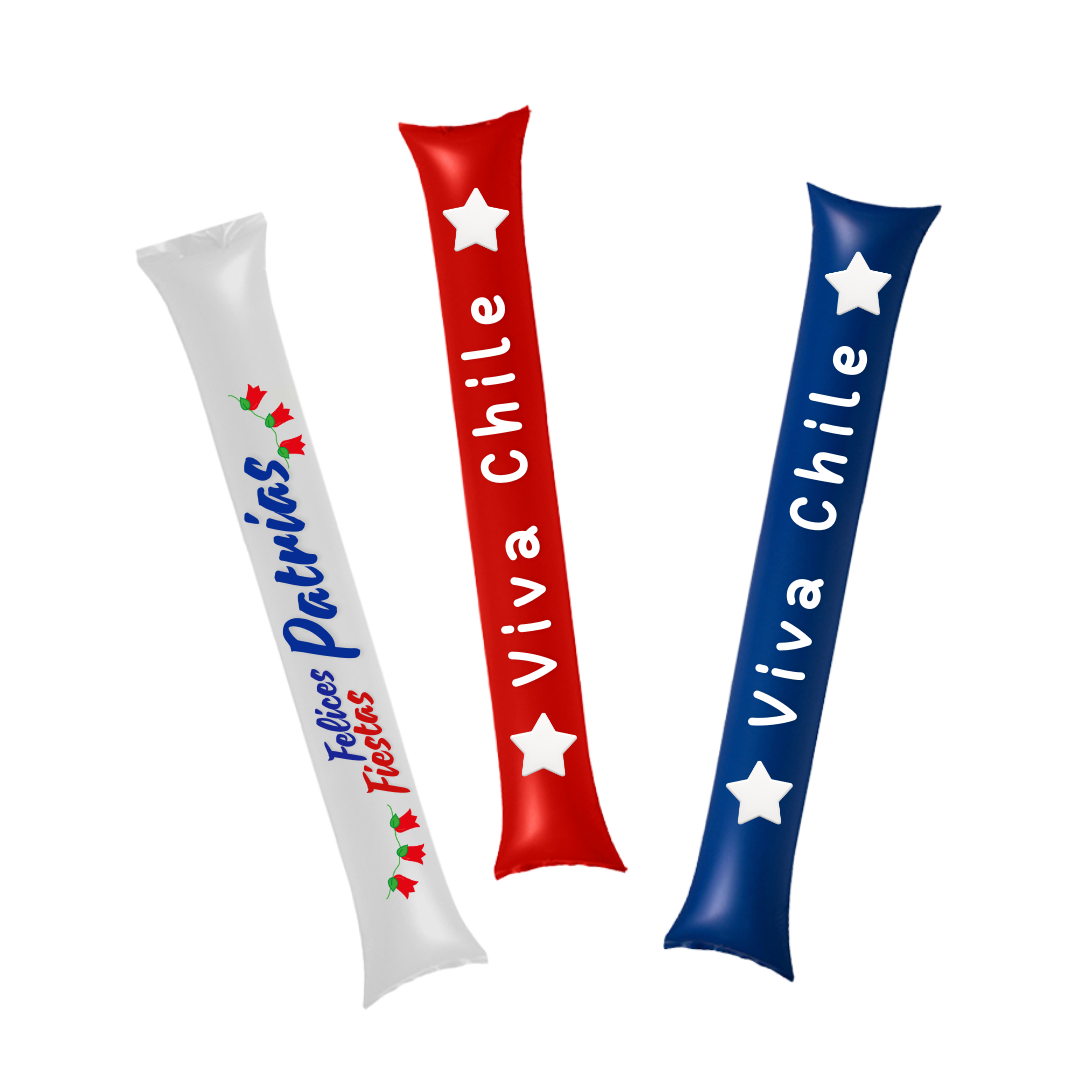 Pack 12 Globos Largos Fiestas Patrias Chile