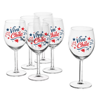 Pack de 6 Copas Diseños Fiestas Patrias Viva Chile