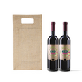 Bolsa de yute para 2 botella de vino