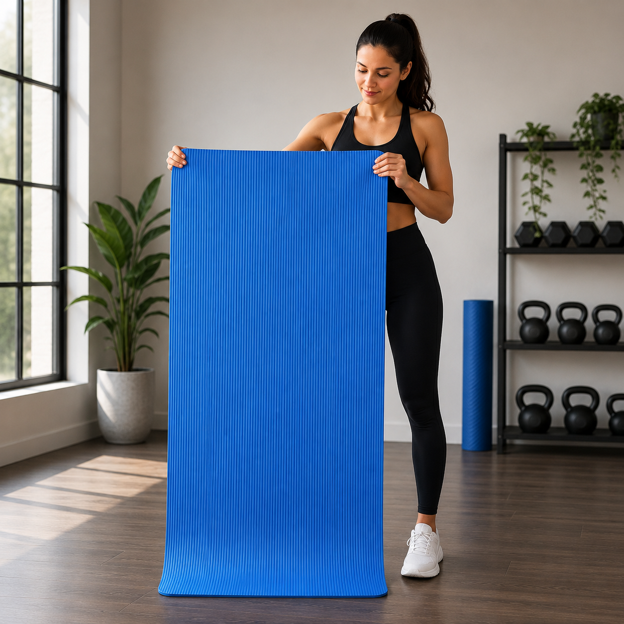 Mockup de Mat Alfombra Para Yoga y Pilates