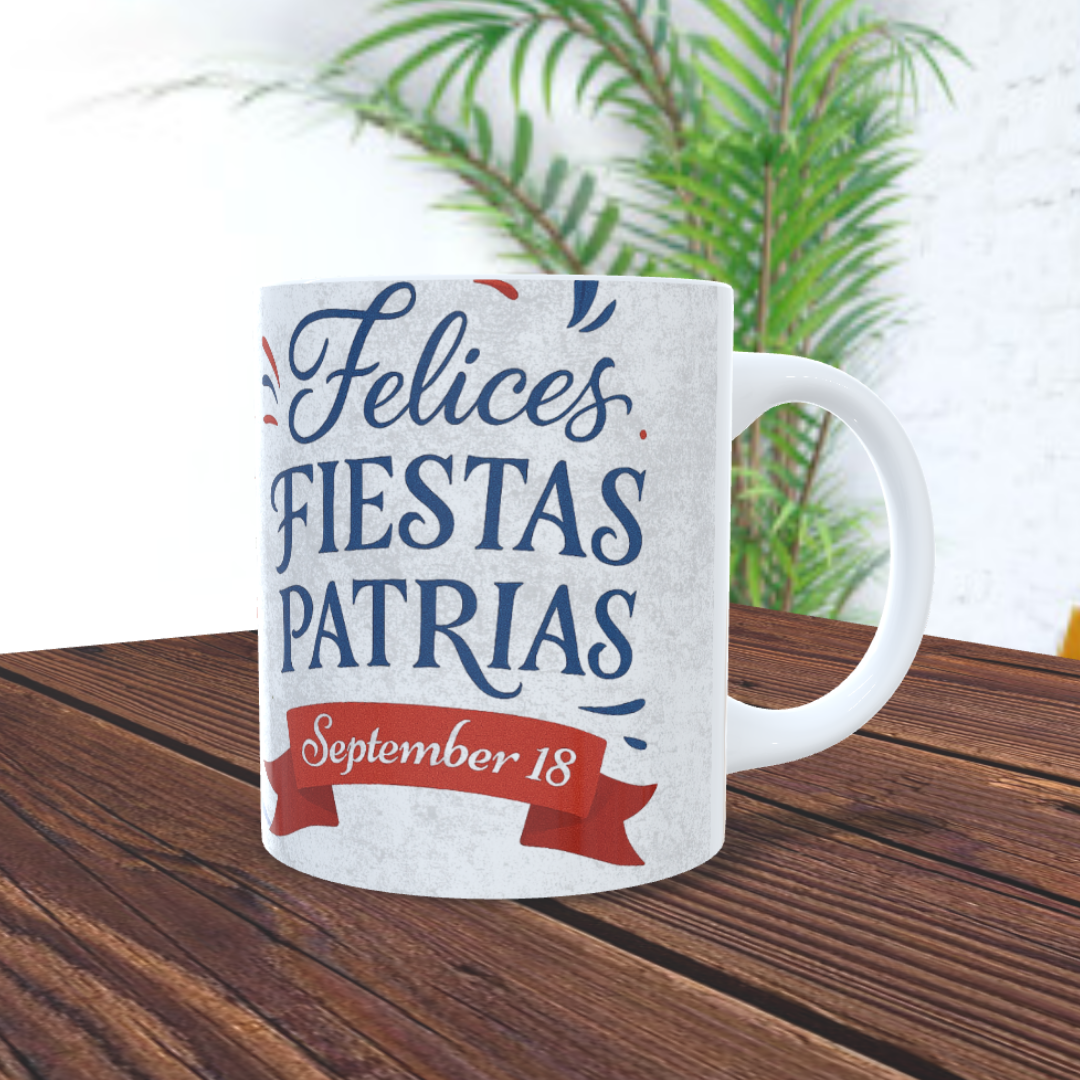 Tazón de Cerámica Diseño Fiestas Patrias Chile