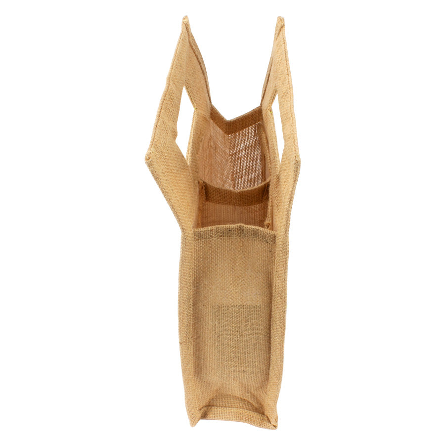 Bolsa de yute para 2 botella de vino