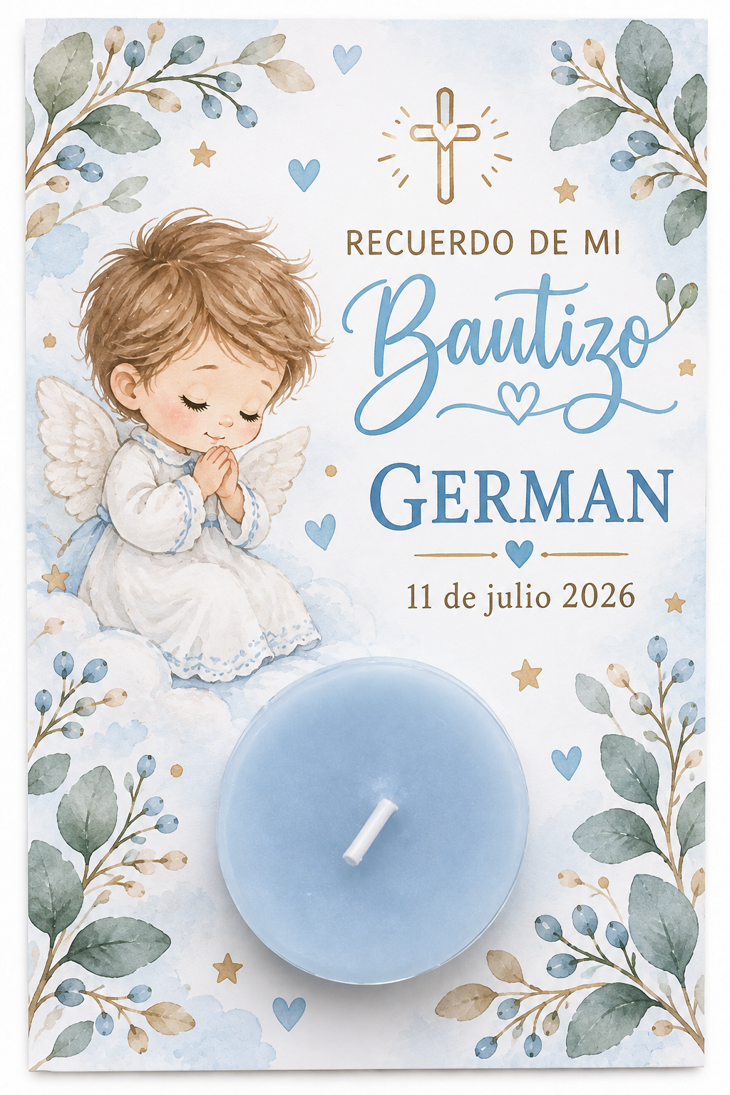 Vela Recuerdito de Bautizo