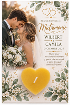 Vela Recuerdito de Matrimonio