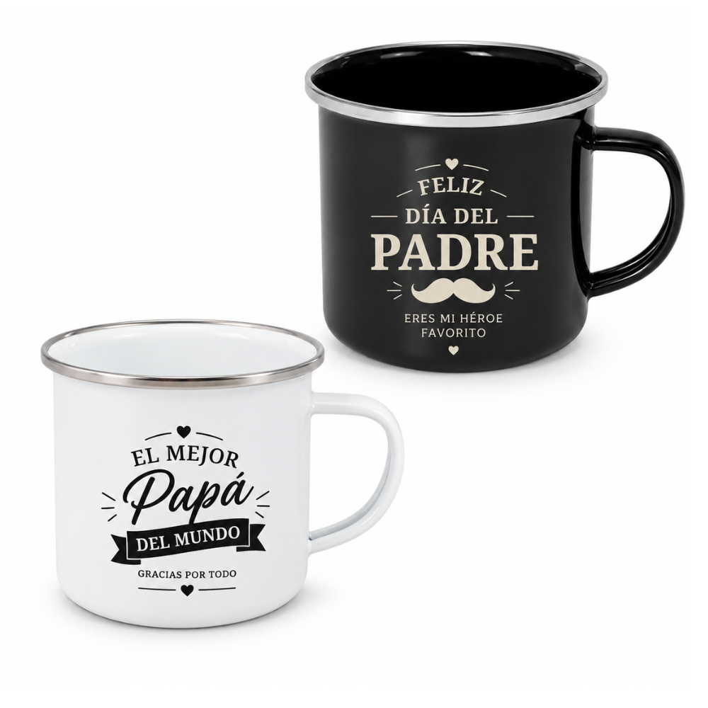 TAZÓN ENLOZADO PERSONALIZADO DÍA DEL PADRE