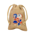 Saco de yute grande Fiestas patrias Chile 40x30cm