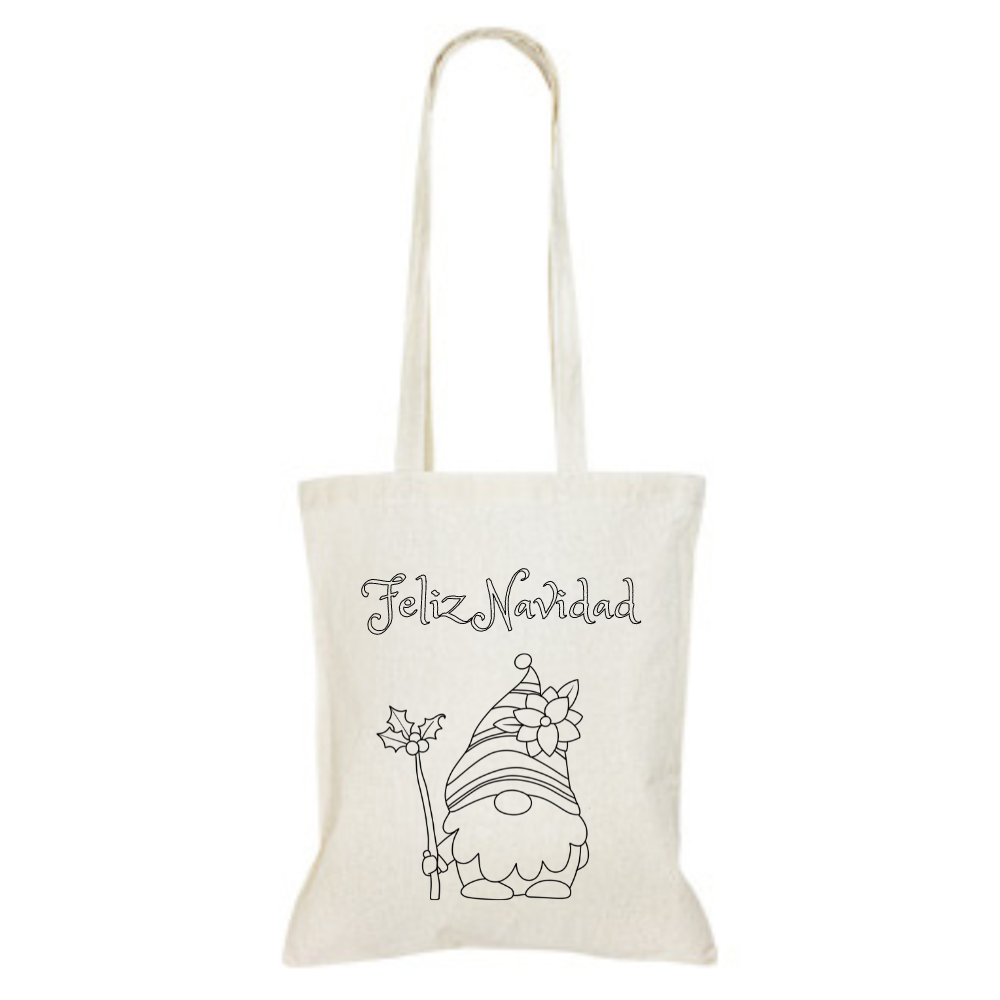 BOLSA NAVIDEÑA PARA PINTAR O BORDAR