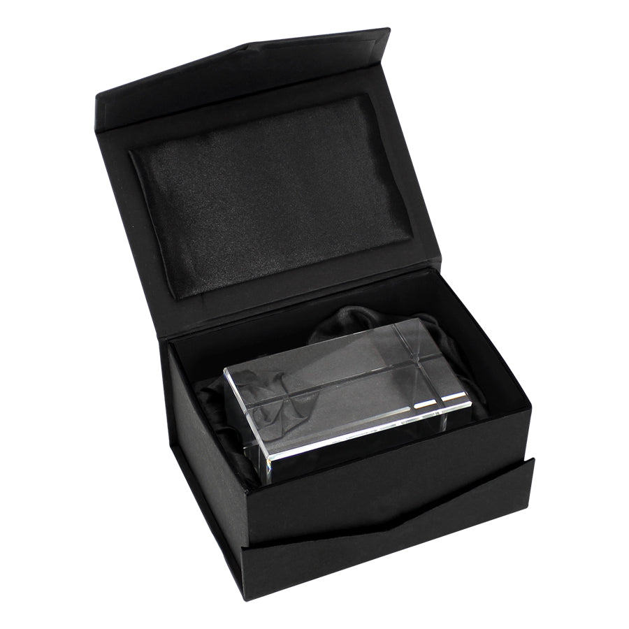 Trofeo Galvano Bloque Cristal Solid