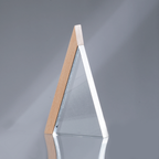 Trofeo Galvano de Madera y Cristal "Triangle"