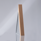 Trofeo Galvano de Madera y Cristal "Triangle"