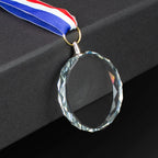Medalla Cristal con cinta tricolor