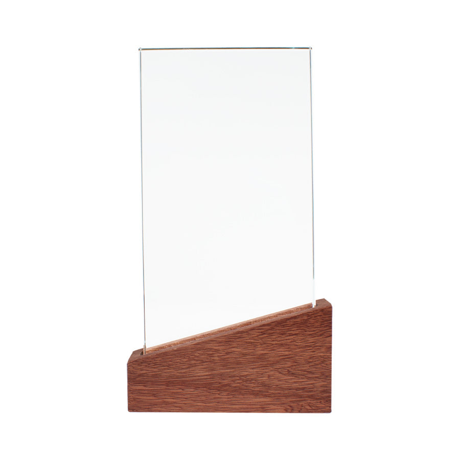 Trofeo Galvano de Madera y Cristal ''Lido''