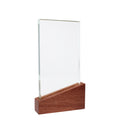 Trofeo Galvano de Madera y Cristal ''Lido''