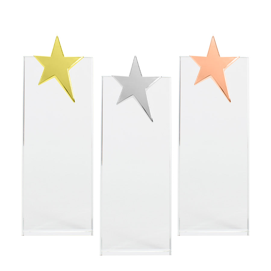 Trofeo Galvano de Cristal con estrella