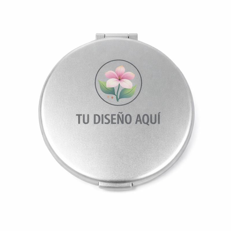 Espejo Plateado Doble