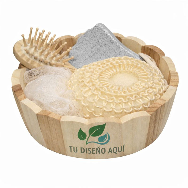 Set accesorio para el baño Canasto redondo Ecofamy
