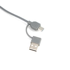 Connect Multicargador 4 en 1 de Bamboo con llavero