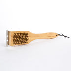 Escobilla de Madera para Parrilla 30,5 cm – Cerdas de Cobre para Limpieza de Asados