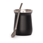 Vaso Térmico metálico MATE 300ml. con Bombilla