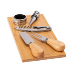 Set para vinos y quesos de Bamboo
