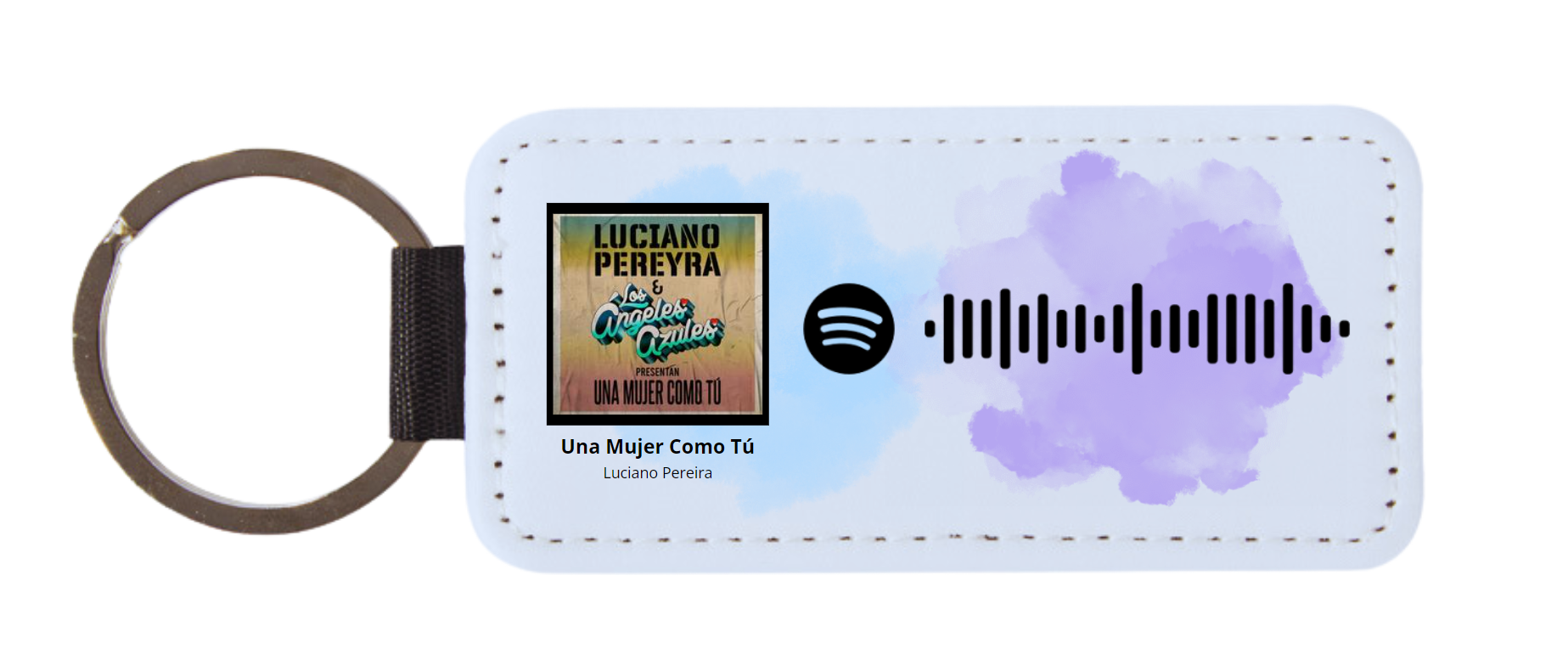 Llavero rectangular canción de spotify personalizada