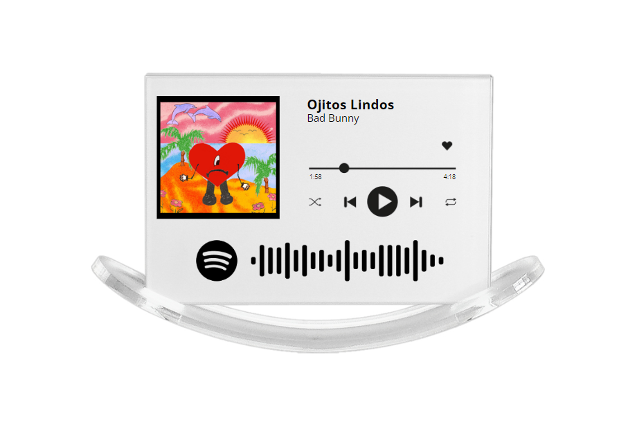 Porta-Retrato Balancín canción de spotify personalizada
