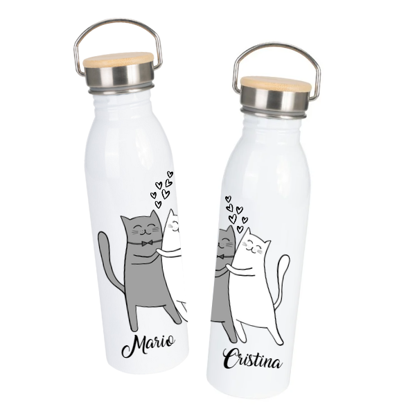 Botella de agua para el Dia de los Enamorados