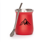Vaso Térmico metálico MATE 300ml. con Bombilla