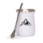 Vaso Térmico metálico MATE 300ml. con Bombilla