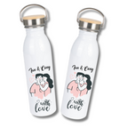 Botella de agua para el Dia de los Enamorados