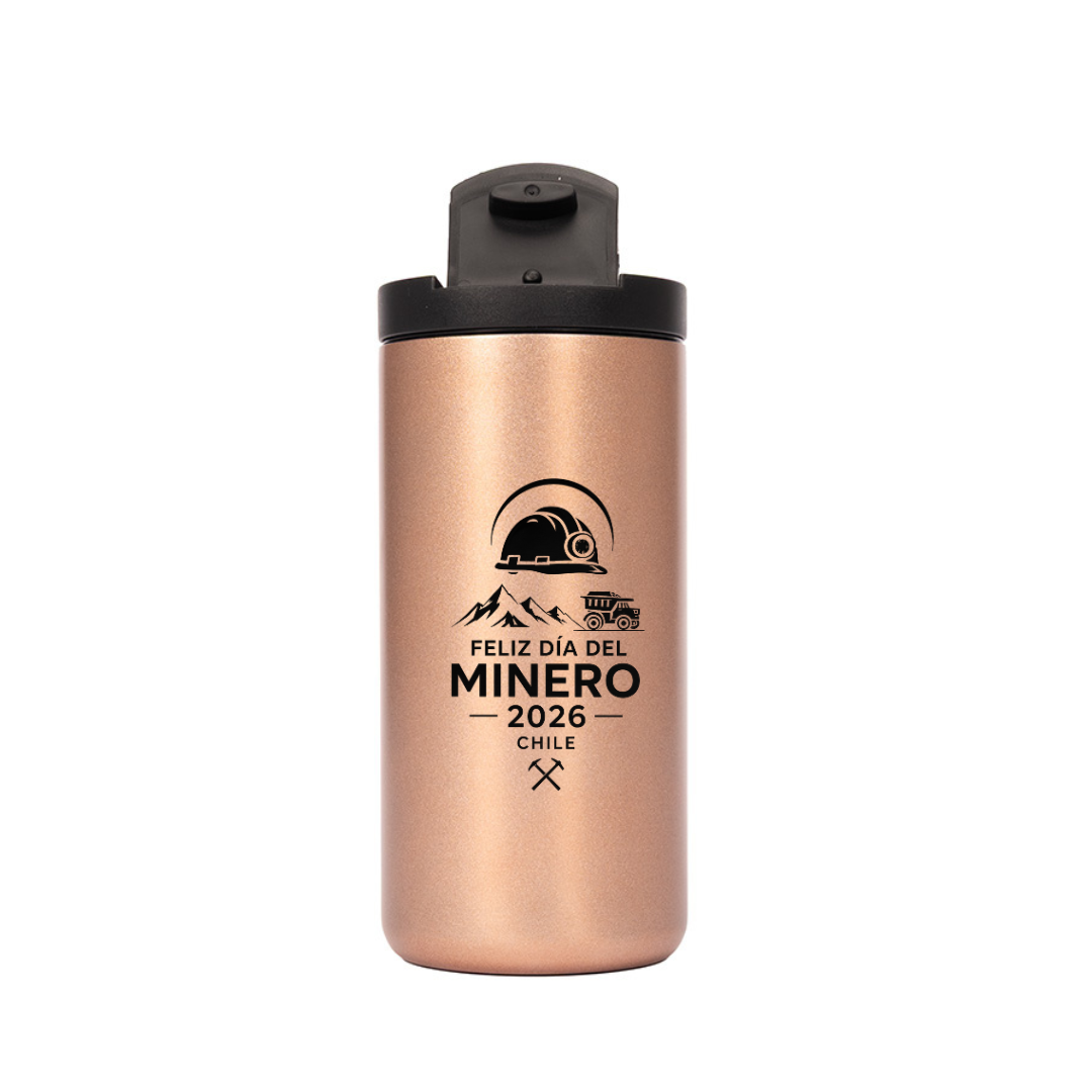 Mug Encobrizado 500cc Día Del Minero