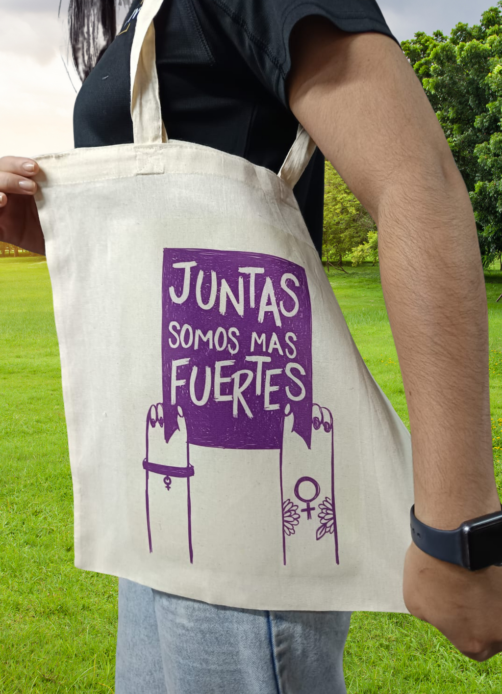 Bolsa de algodón dia de la mujer