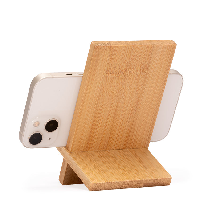 Base Soporte Bamboo para Tablet y Celular