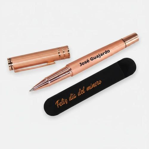 Lápiz Encobrizado + Funda Personalizados Día Del Minero