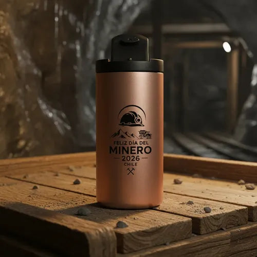 Mug Encobrizado 500cc Día Del Minero