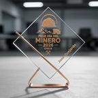 Trofeo Encobrizado Personalizado Día Del Minero