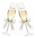 Pack 2 Copas Matrimonio Personalizadas + Cinta Decorativa