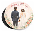 Pack 12 Imanes Personalizados Recuerdo De Matrimonio